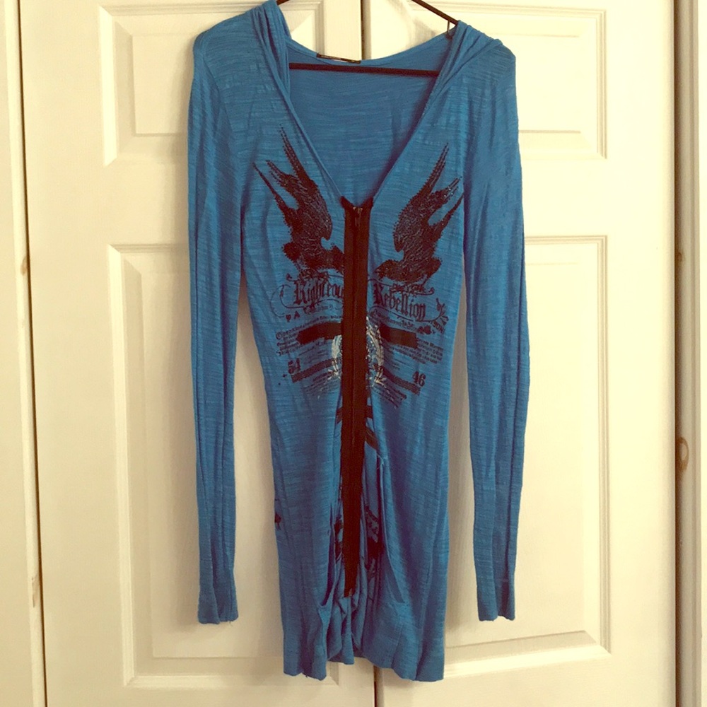 Salvage Zip Up Hoodie Dress